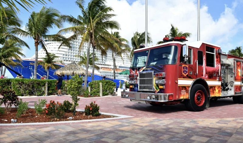 Carnival Partnered with the City of Miami Fire-Rescue to donate a fire truck to the Grand Turk Fire Station