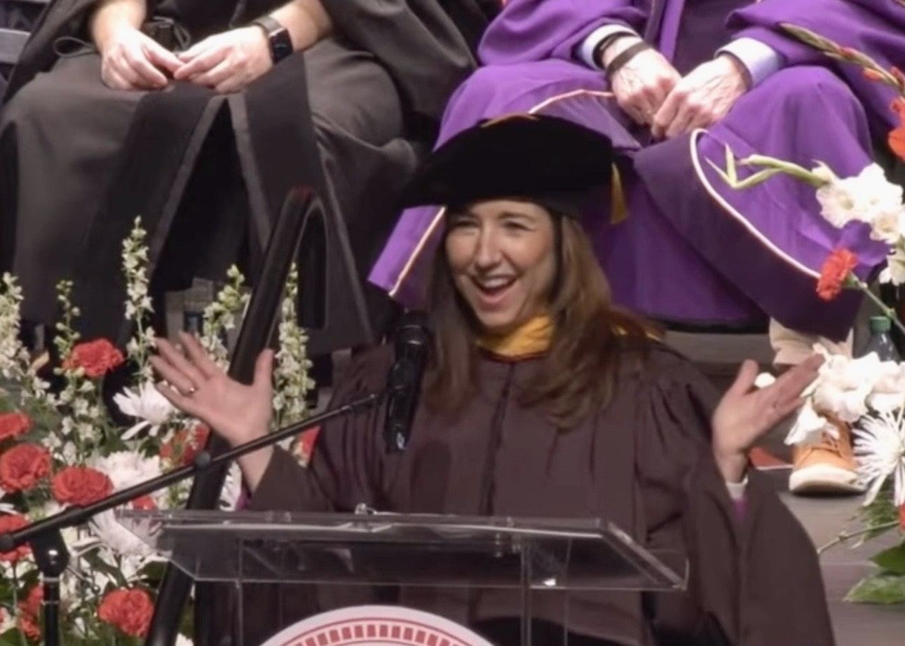 Christine Duffy Delivers Commencement Address at University of Houston