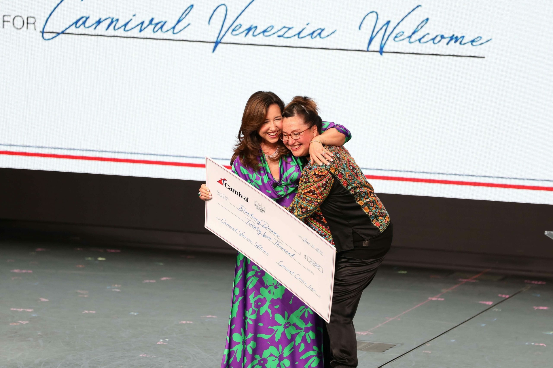 Carnival presents Broadway Dreams with $25K donation