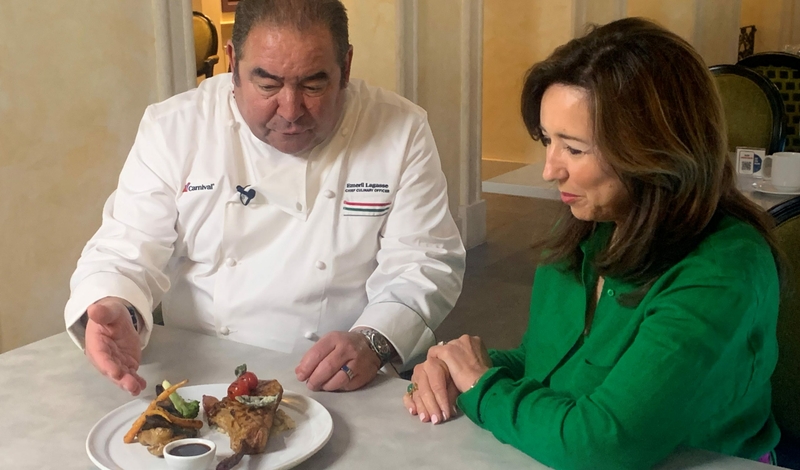 Christine Duffy and Emeril Lagasse Discuss Dishes