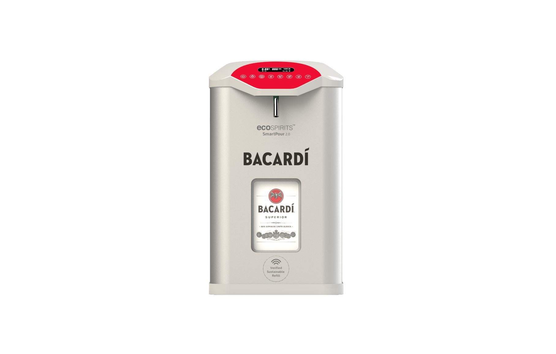 nr-Utilizing an ecoTOTE replaces approximately four bottles of BACARDĺ Superior rum and each one can be cleaned and refilled approximately 100 times