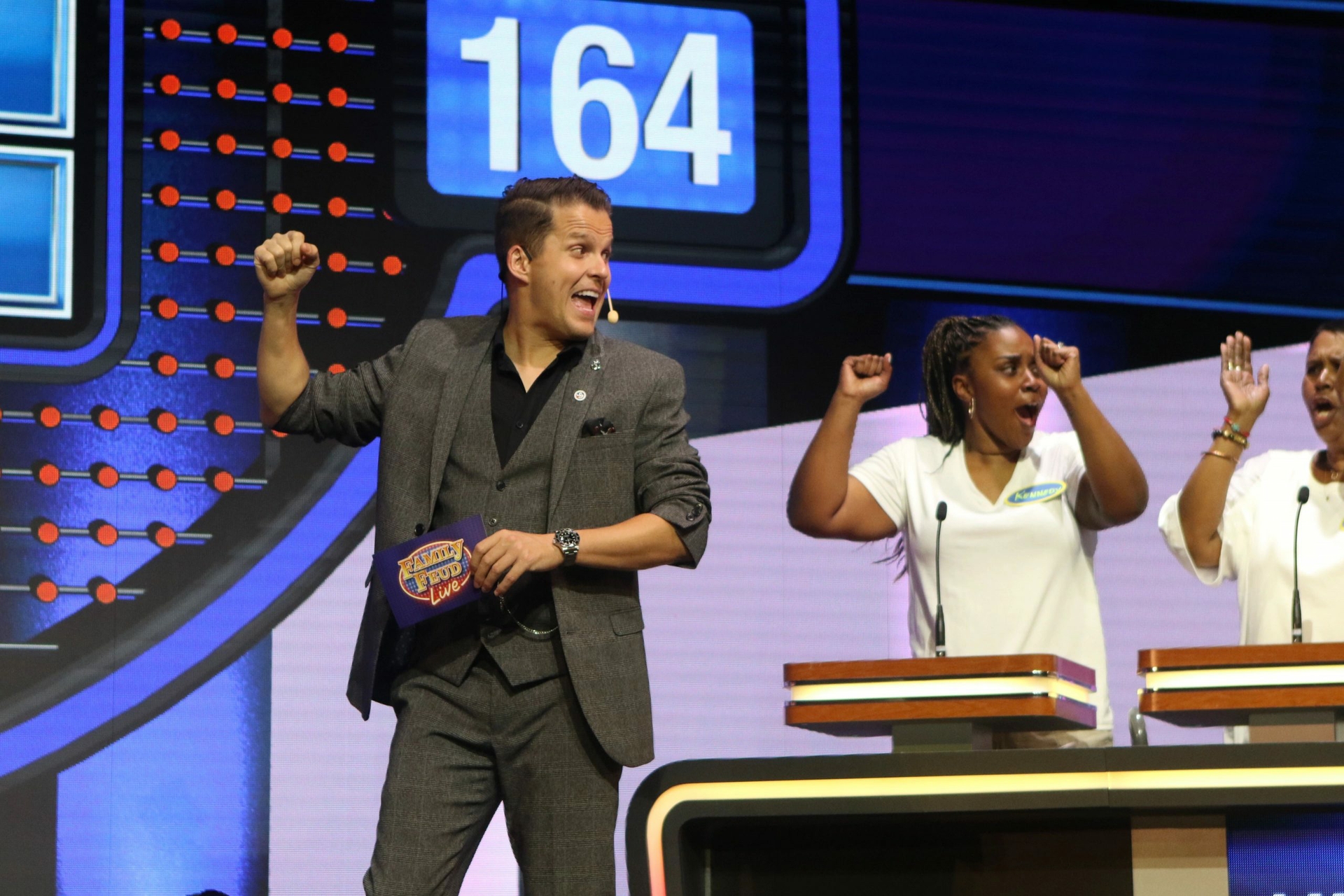 Carnival cruise directors host Family Feud Live