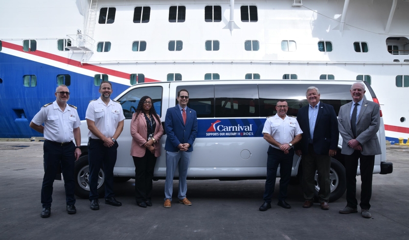 Carnival donates a 15-passenger van to the VA to assist with transportation needs_resized