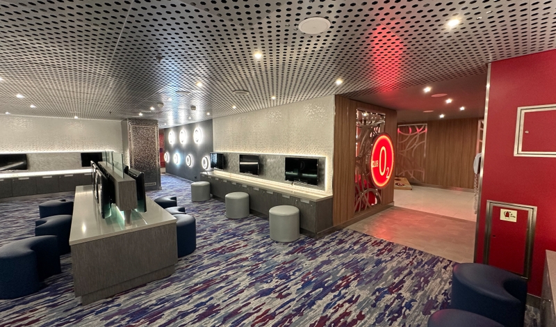 Carnival Vistas Club O2 has been completely redone in a new location for teens