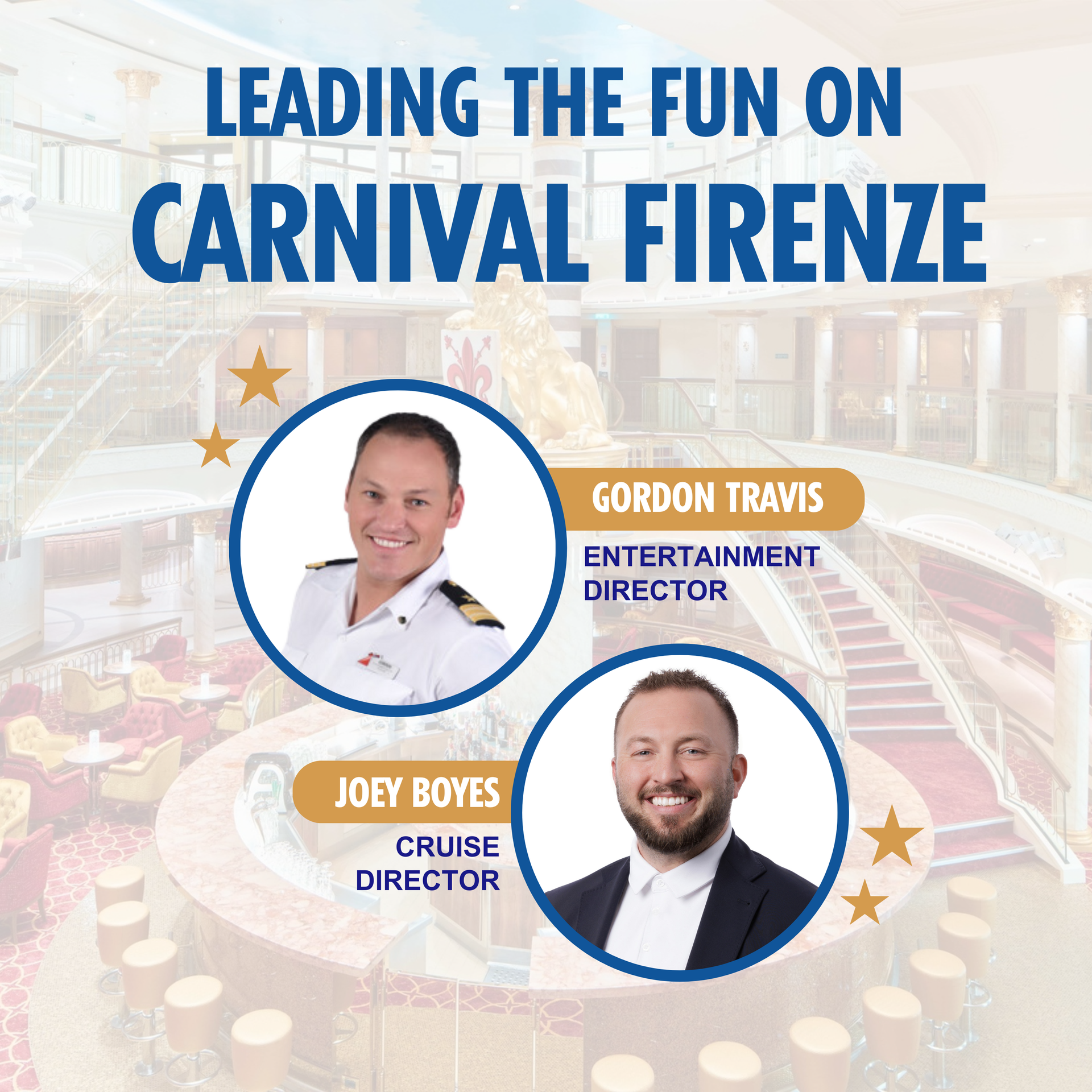 Carnival Firenze Entertainment Team Leaders