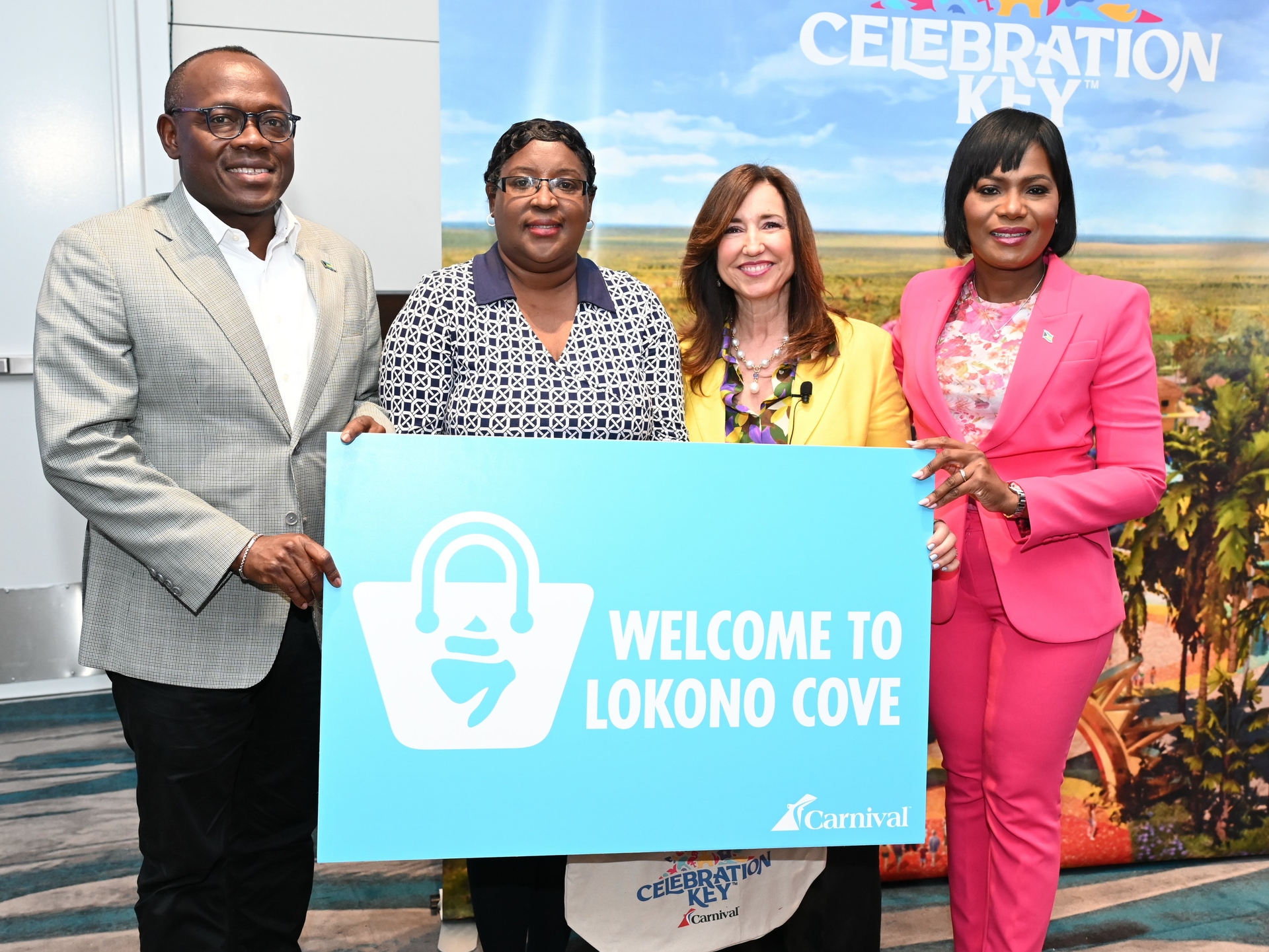 Carnival Cruise Line President Christine Duffy Awards Contest Winner Deidre Rahming