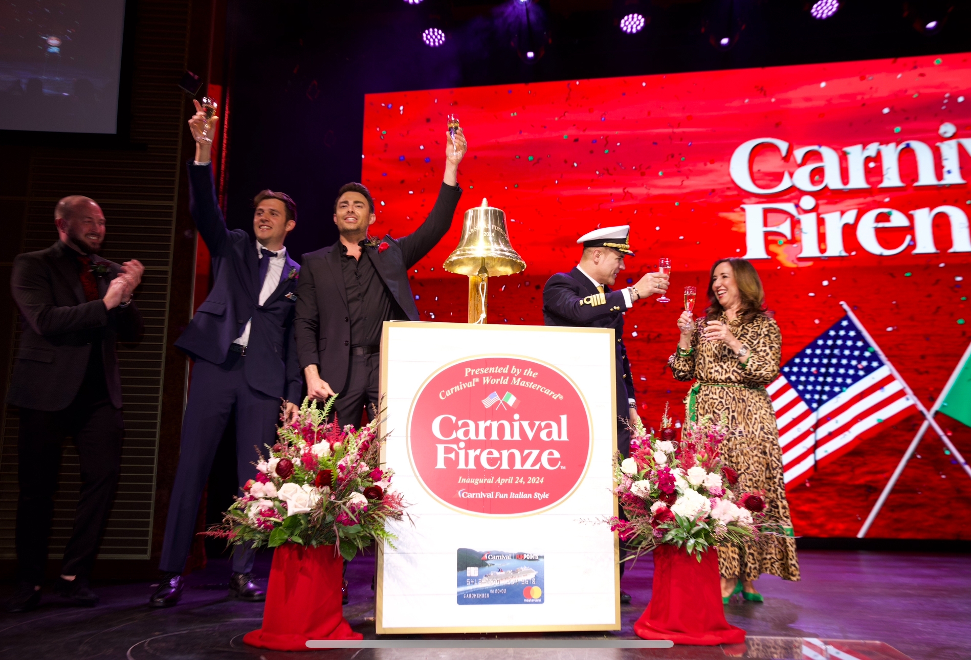 Carnival Firenze is officially named in Long Beach