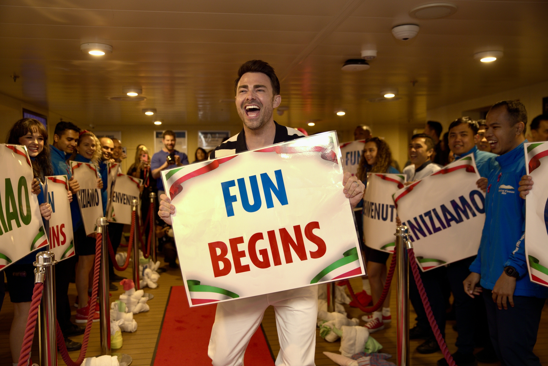 Jonathan Bennett is the godfather of Carnival Firenze