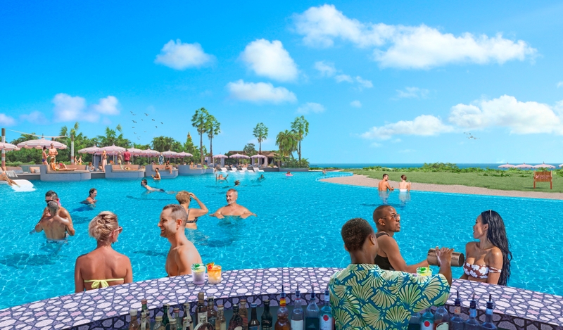 Pearl Cove Beach Club Swim Up Bar