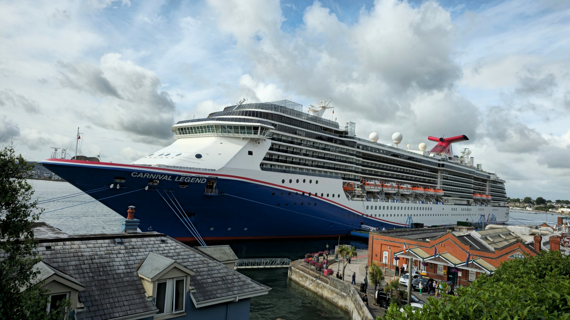 Carnival Legend docks in Cobh Ireland