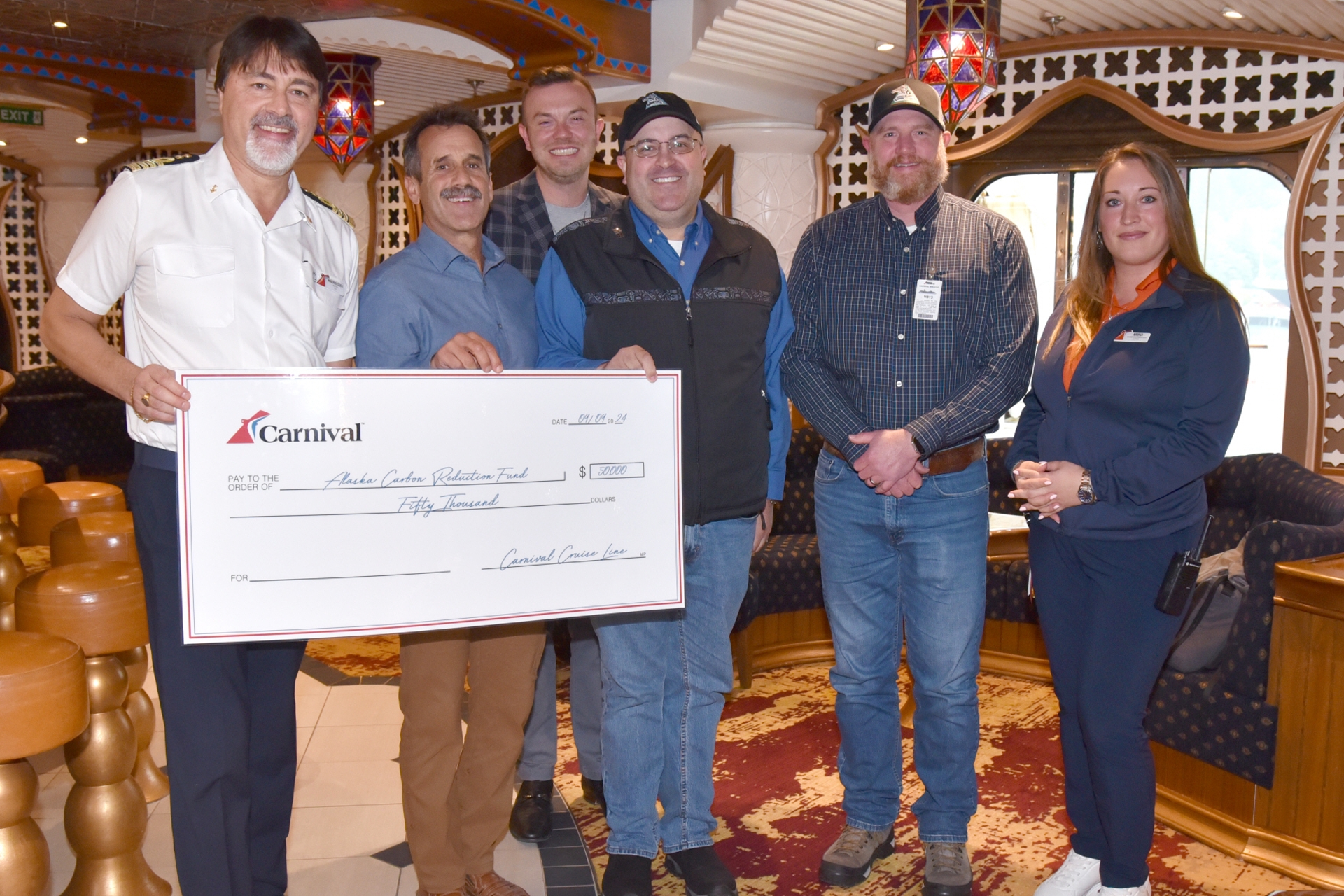 Carnival Cruise Line donates to Alaska Heat Smart