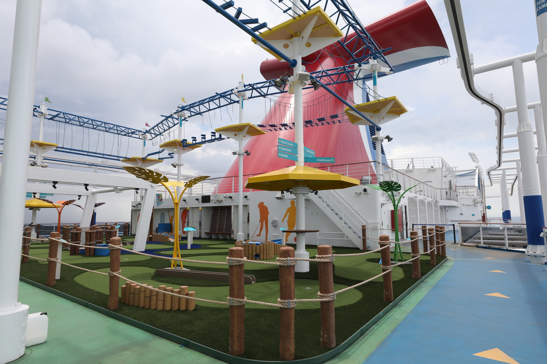 Carnival Panorama sports refreshed mini-golf area