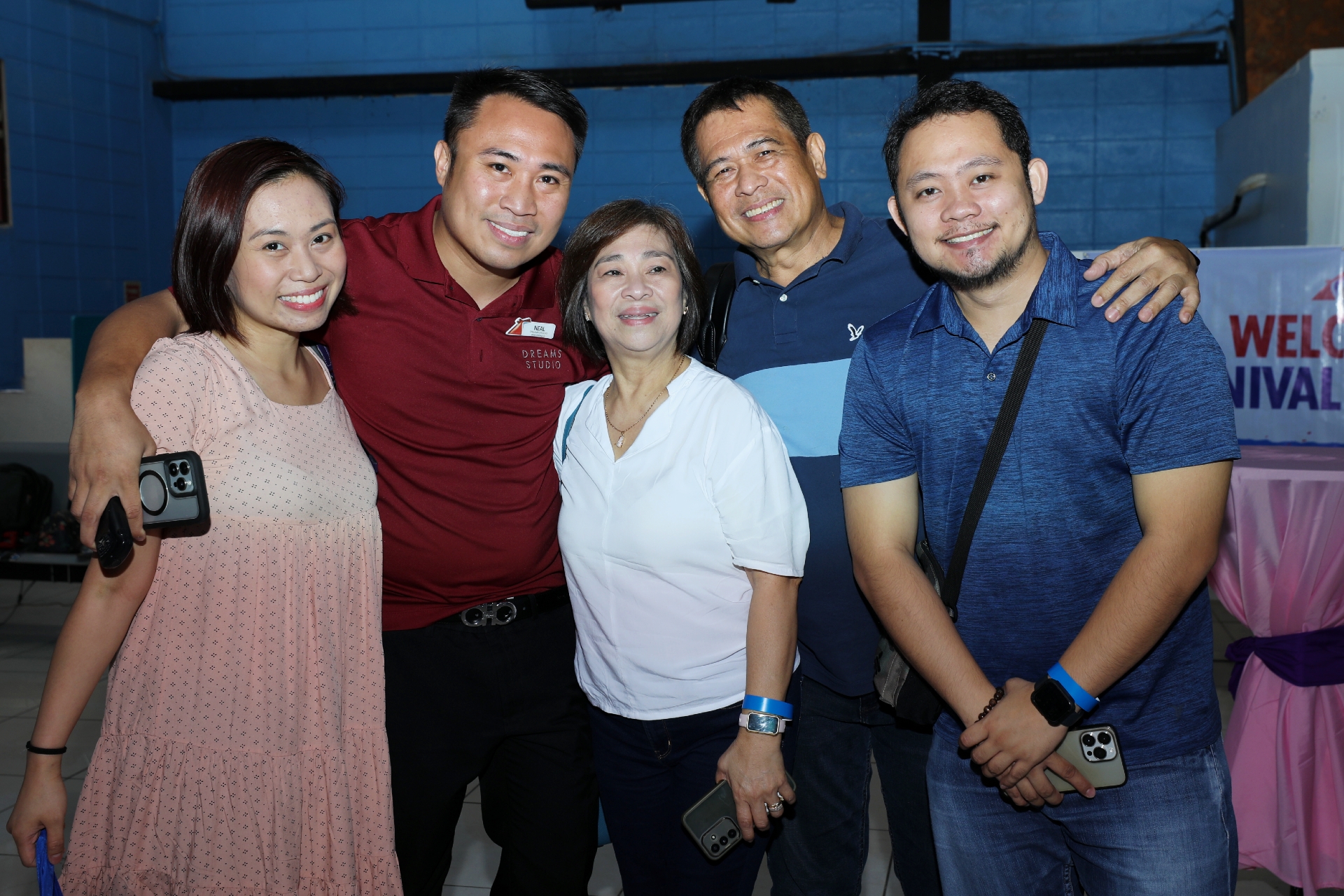 Carnival Panorama team members welcome family members on board for the special visit