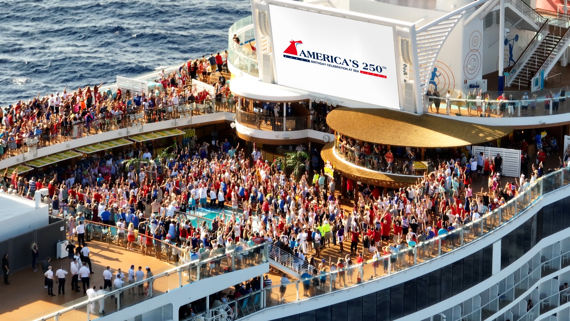 On July 4, 2026, ten Carnival ships will take part in special meetups at sea