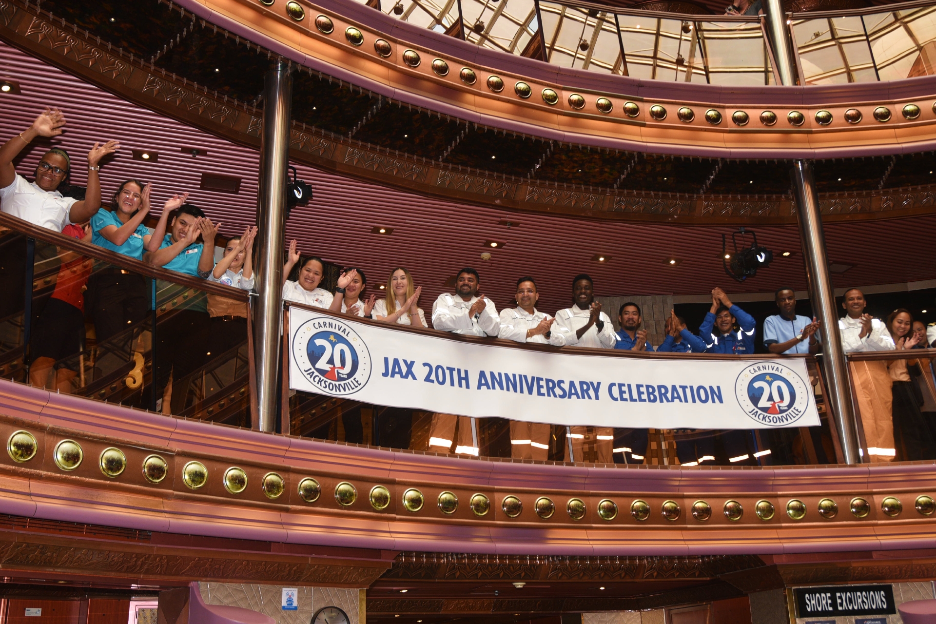 Carnival Cruise Line celebrates its 20th anniversary of year-round cruising from Jacksonville
