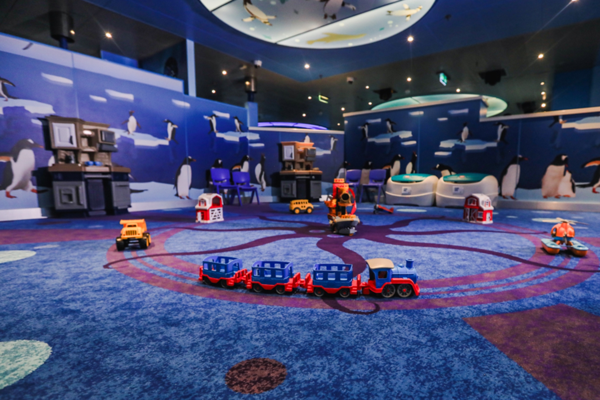 Youth areas including Camp Ocean on Carnival Spirit are updated with a new look