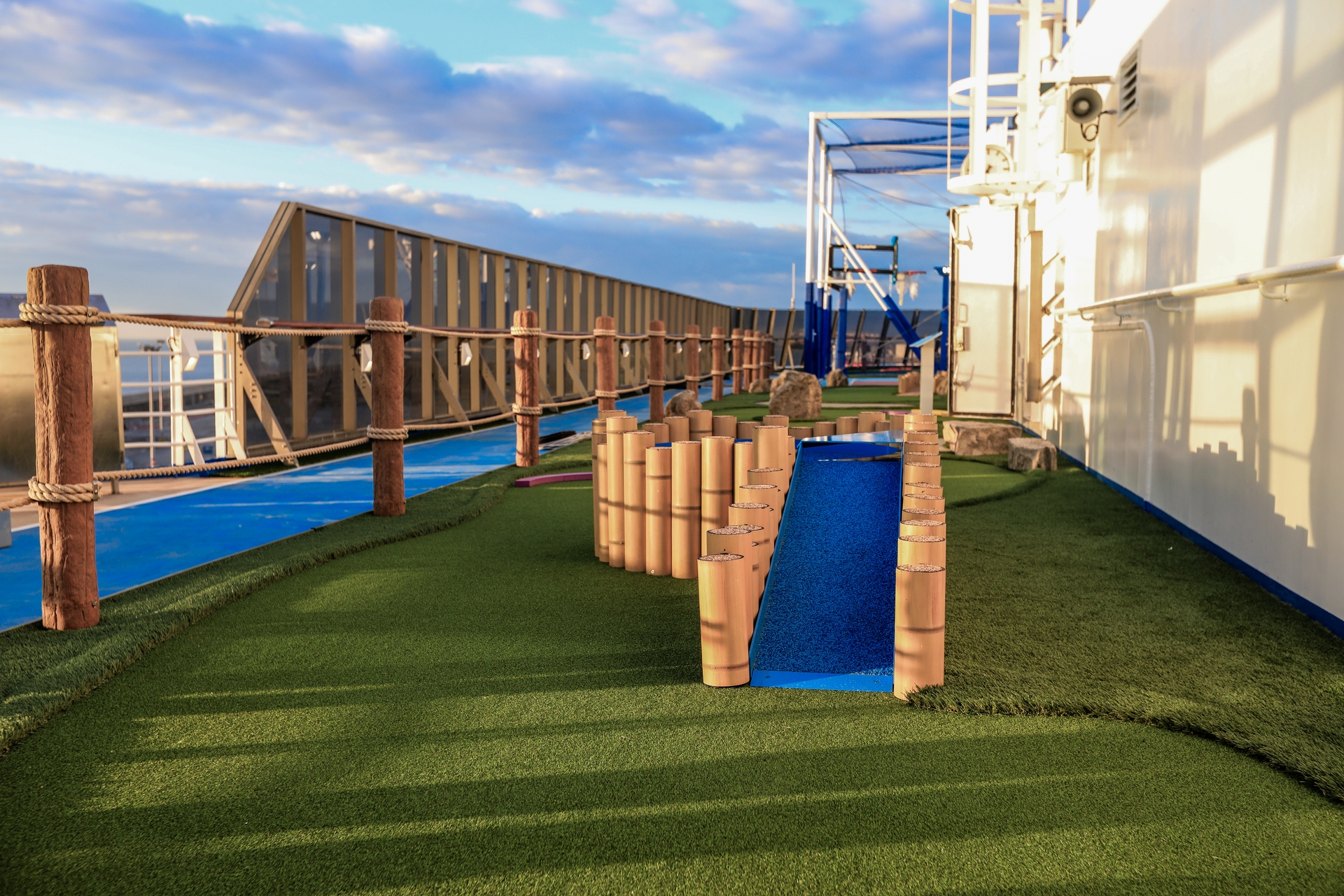 New mini golf course on Carnival Spirit