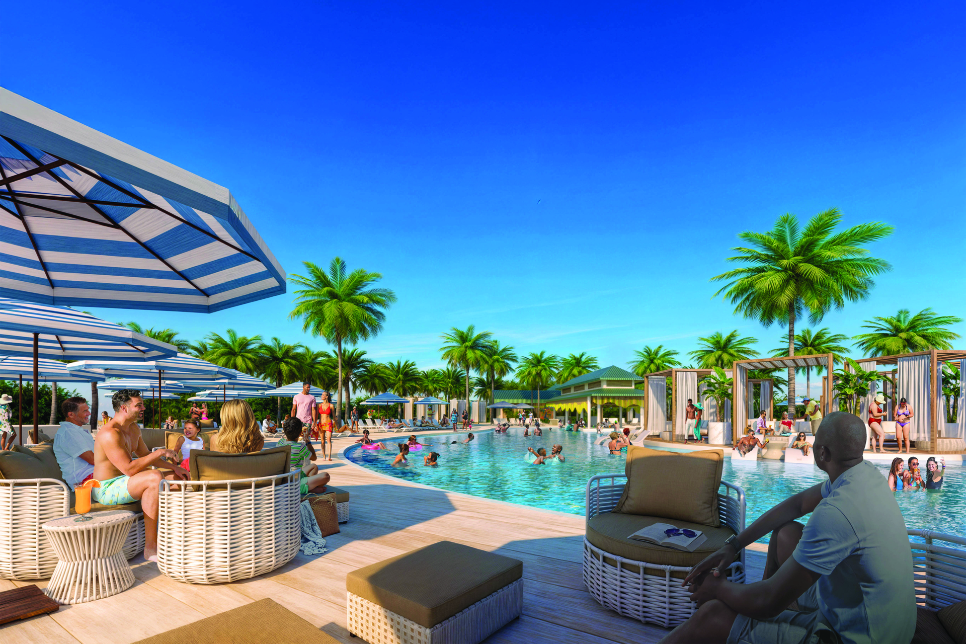 Isla Tropicale  Swim-Up Bar Rendering