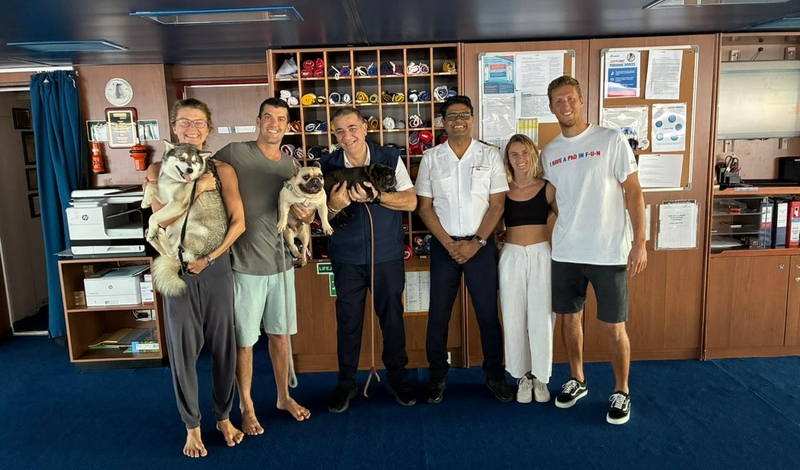 Carnival Splendor Rescues Four People and Three Dogs