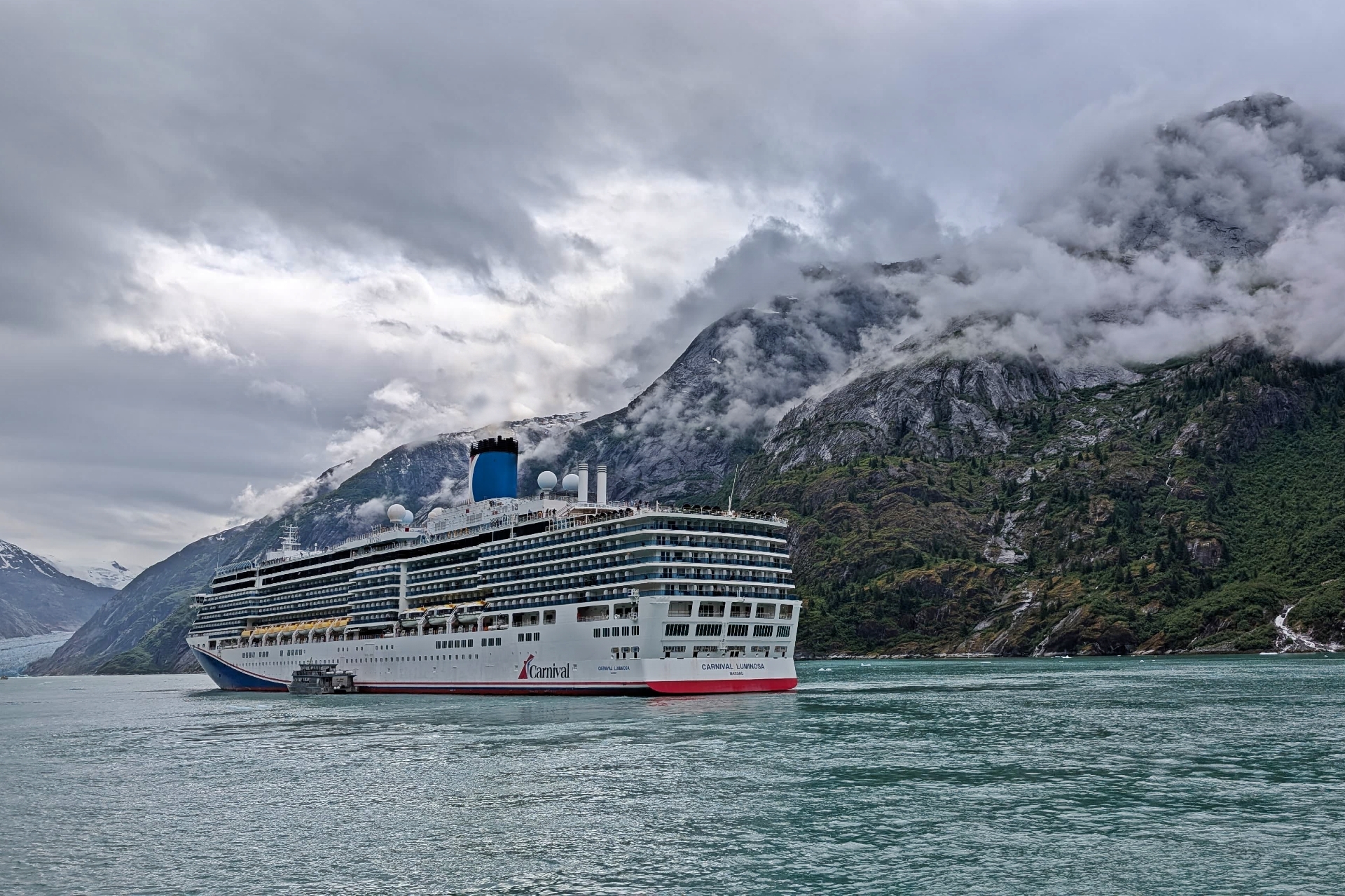 Carnival Luminosa sailing Alaska