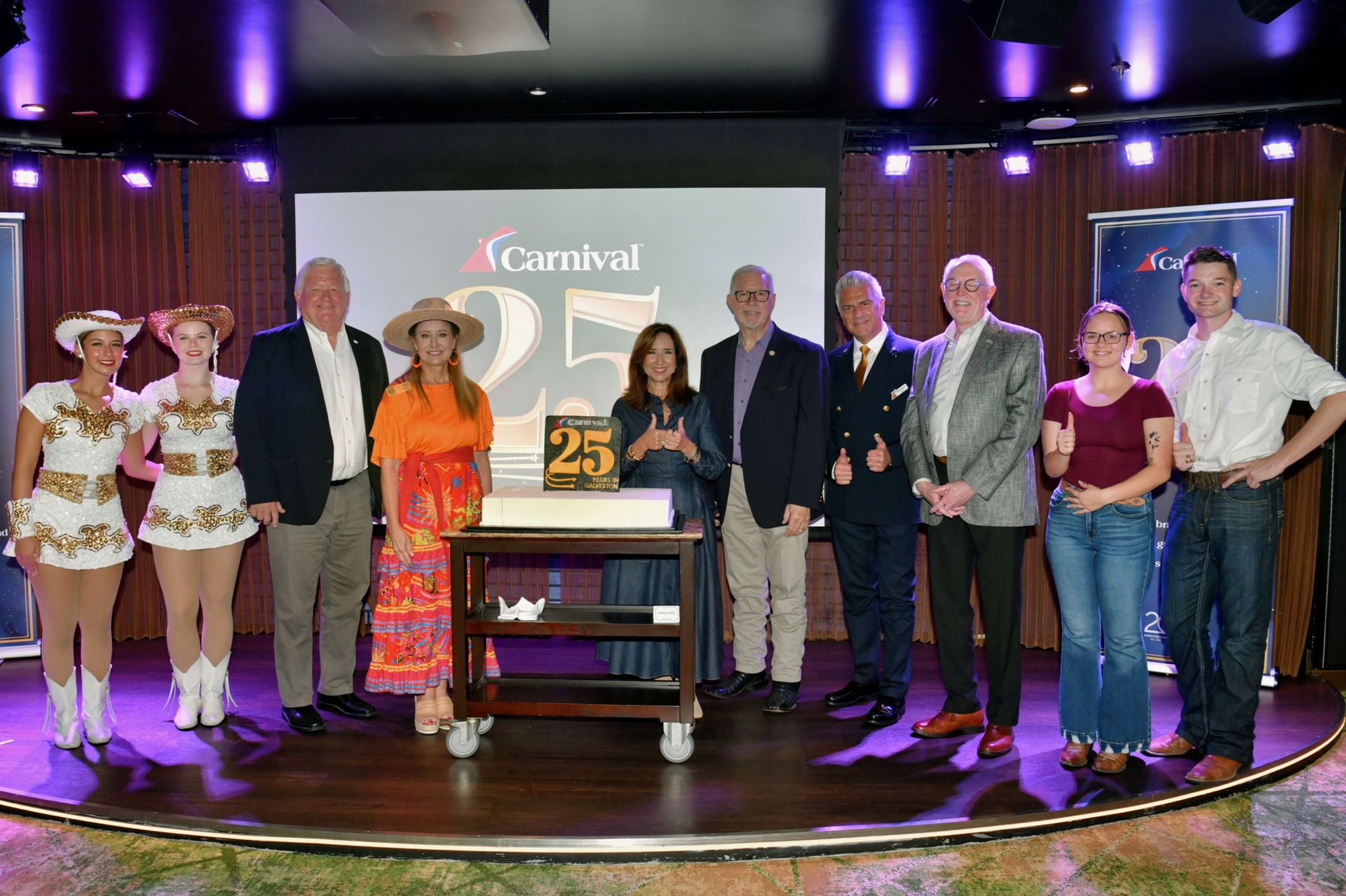 Carnival Marks 25 Years of Sailing from Galveston with Community Leaders