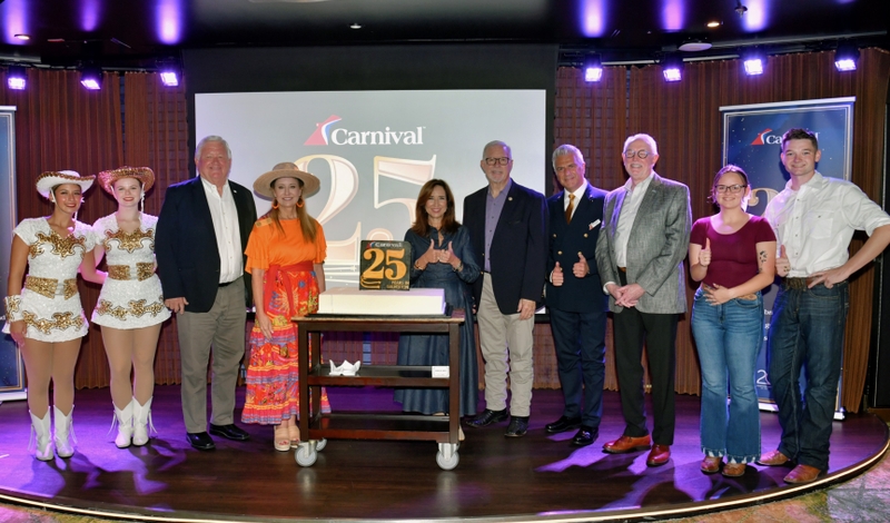 Carnival Cruise Line Celebrates 25 Years of Fun from Galveston with Milestone Celebration (Image at LateCruiseNews.com - October 2025)