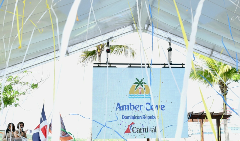 Carnival Corporation celebrates 10 years sailing from Amber Cove, Dominican Republic