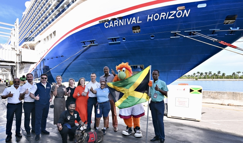 Carnival Horizon Sets Sail with Additional Hurricane Relief Supplies for Jamaica (Image at LateCruiseNews.com - December 2025)