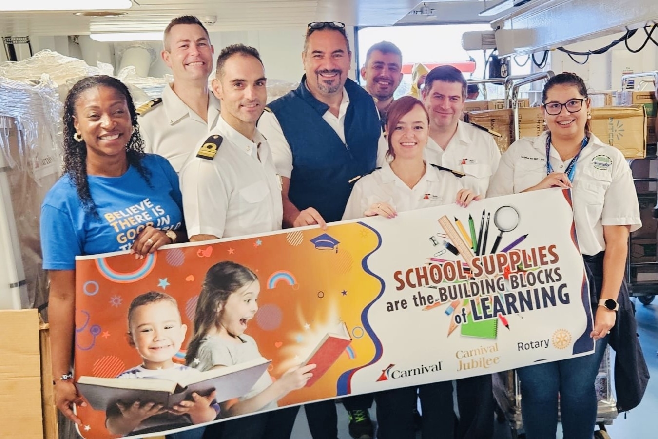 Carnival Cruise Line and Rotary International Partner to Deliver School Supplies to Children in Roatán, Honduras