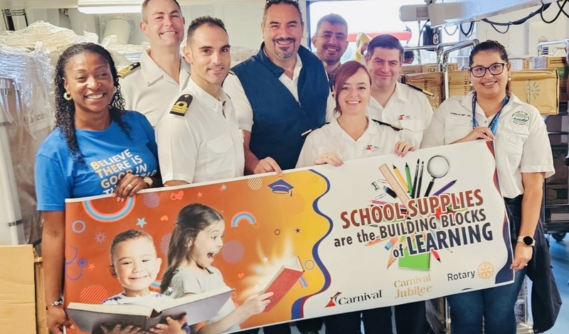 Carnival Cruise Line and Rotary International Partner to Deliver School Supplies to Children in Roatán, Honduras