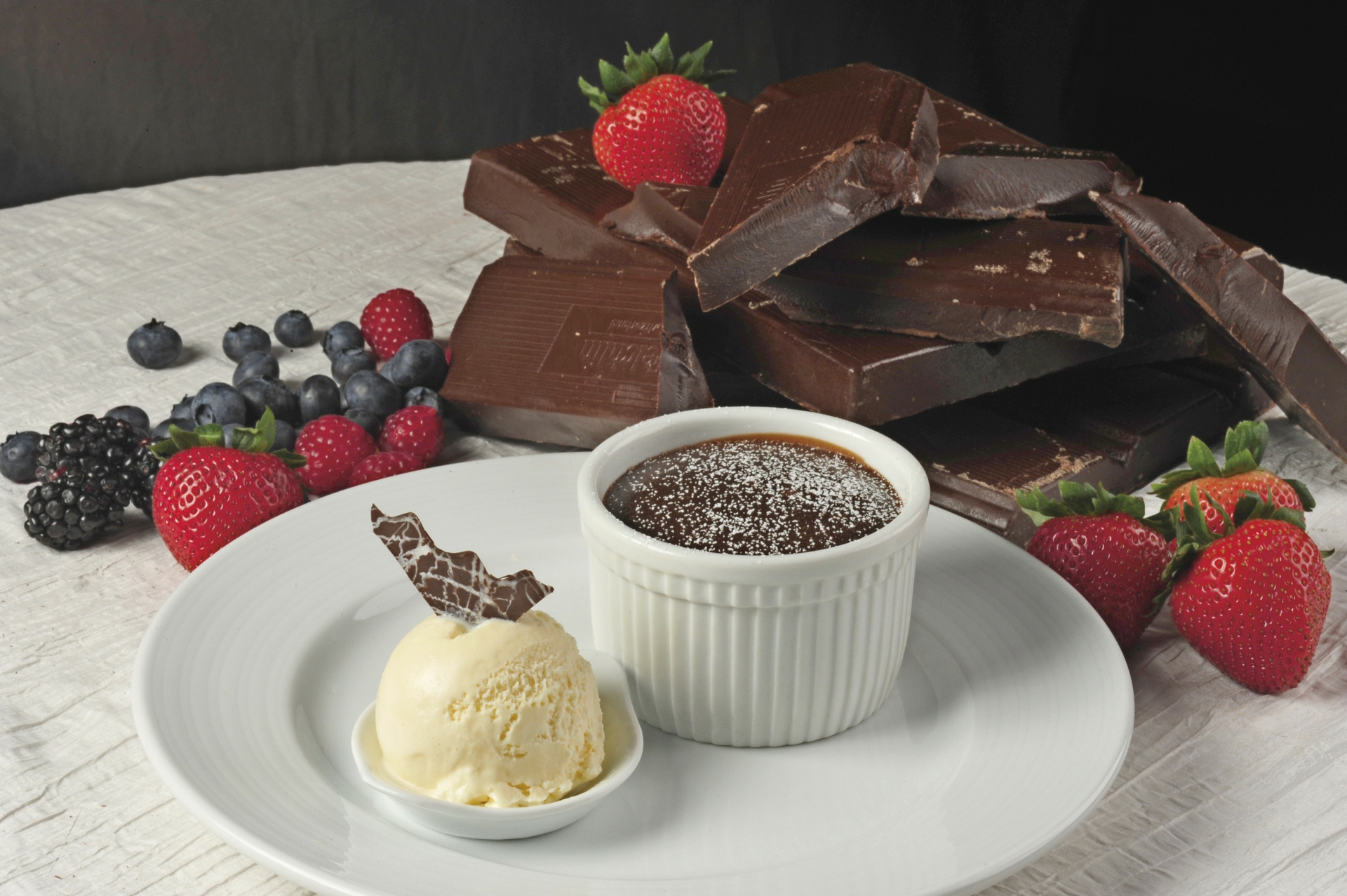 Express Dining menu includes Carnival's signature Chocolate Melting Cake