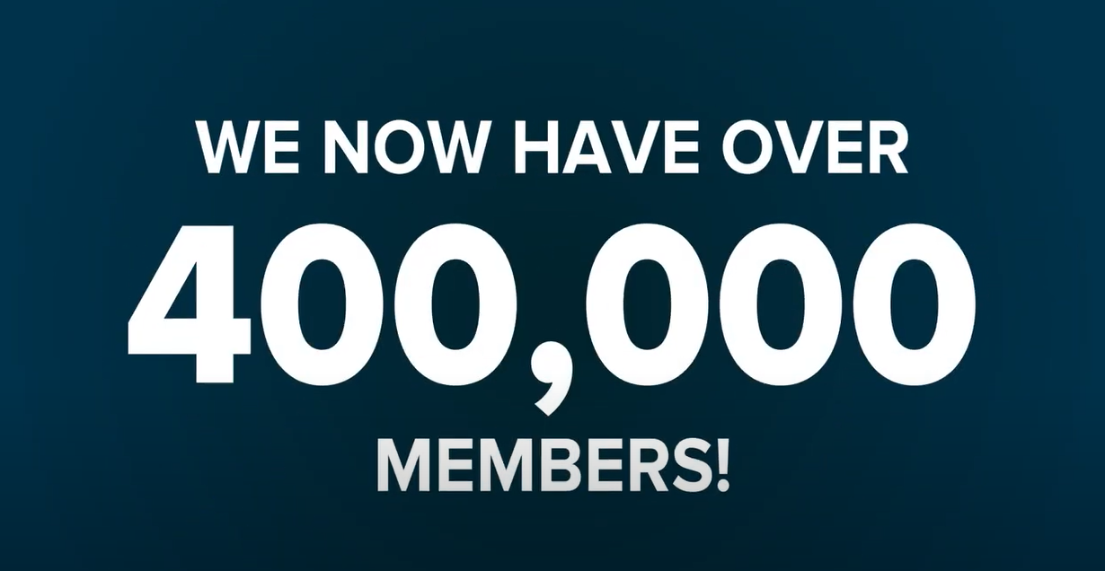400K Member Milestone thumbnail