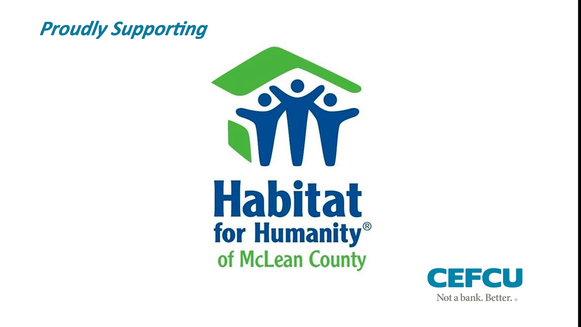 CEFCU: A Proud Supporter of Habitat for Humanity of McLean County thumbnail