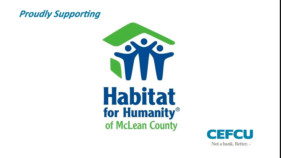 CEFCU: A Proud Supporter of Habitat for Humanity of McLean County thumbnail