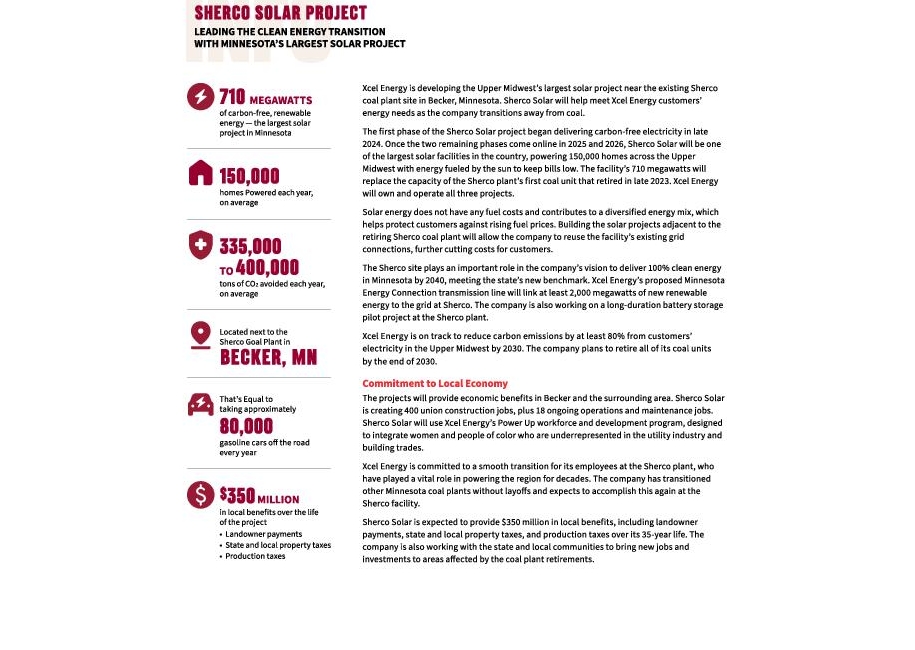 Minnesota Sherco Solar Project Info Sheet thumbnail