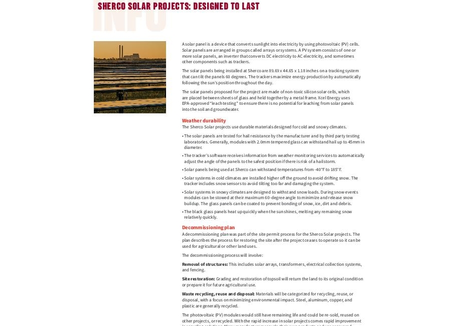 Sherco Solar Projects: Designed to Last thumbnail