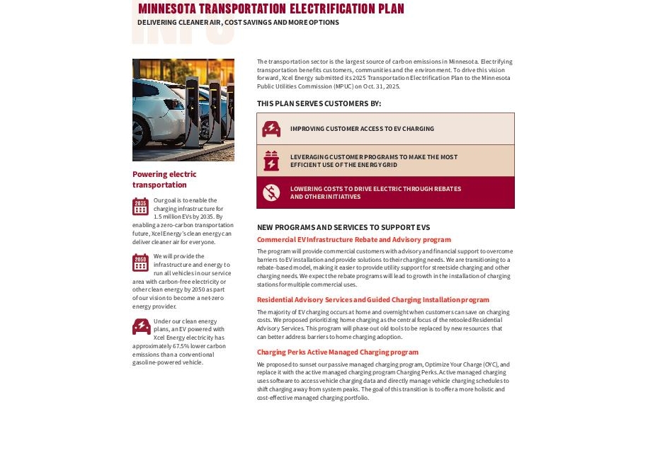 Minnesota Transportation Electrification Plan Info Sheet thumbnail