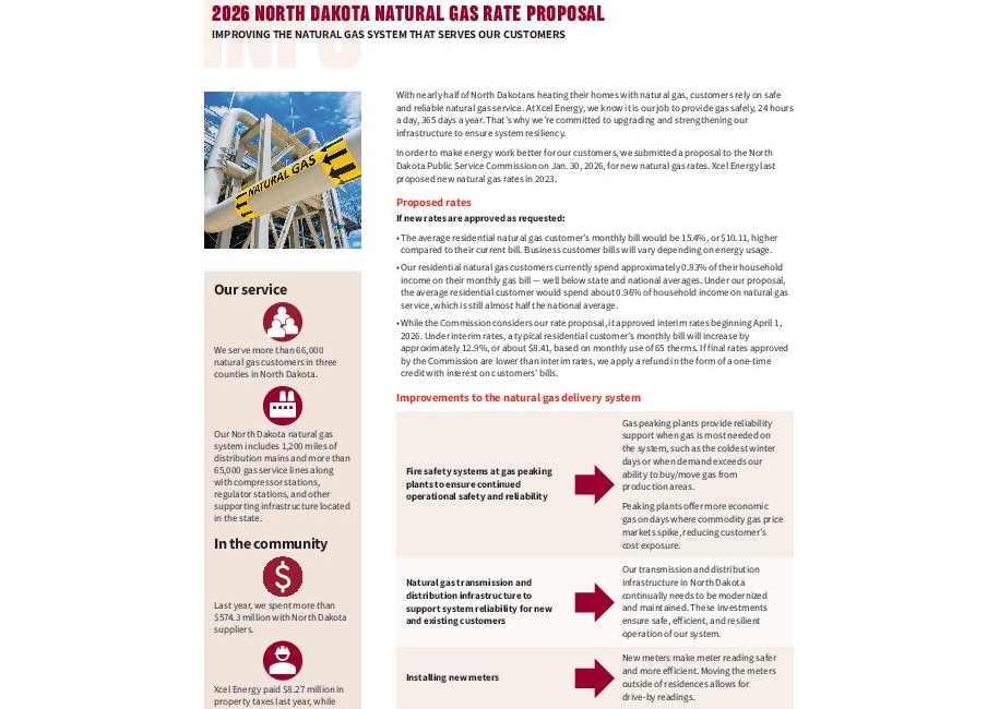 2026 North Dakota Natural Gas Rate Proposal Info Sheet thumbnail