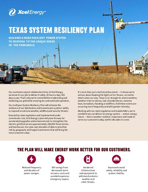 Texas System Resiliency Plan