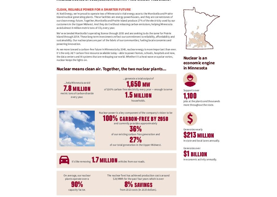 Nuclear Energy in Minnesota Info Sheet thumbnail