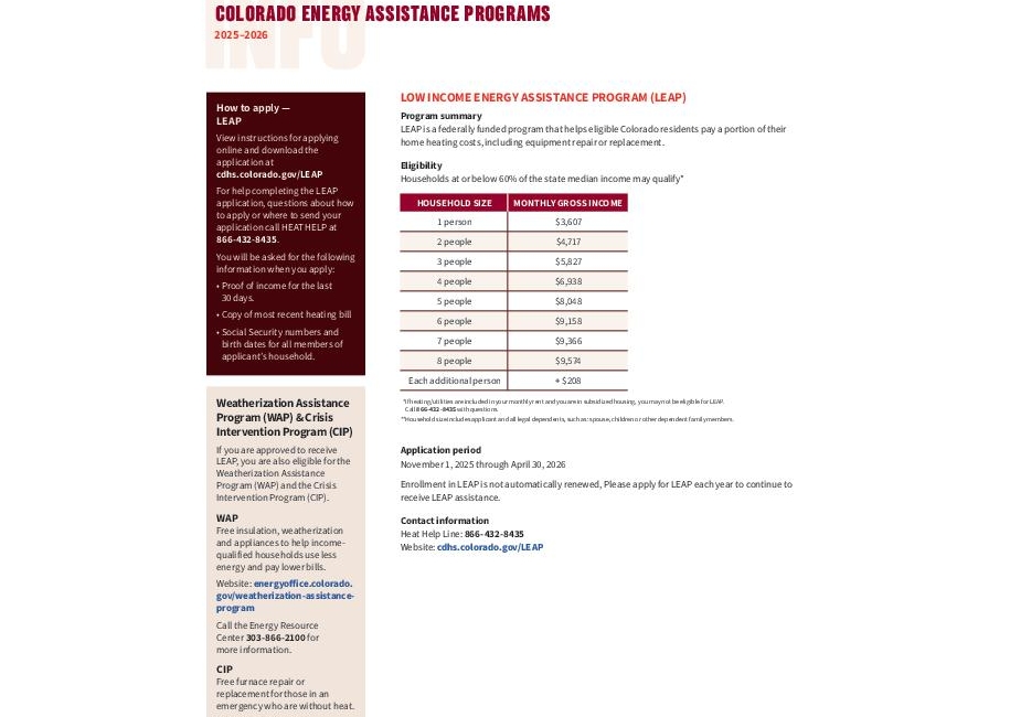 2025-2026 Colorado Energy Assistance Info Sheet thumbnail