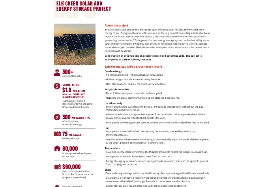 Elk Creek Solar and Energy Storage Project thumbnail