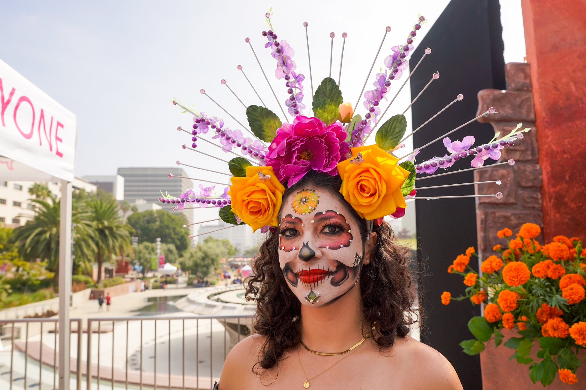 Gloria Molina Grand Park's Downtown Día de los Muertos Opening Day- Photo by Asha Moné for Gloria Molina Grand Park- 7