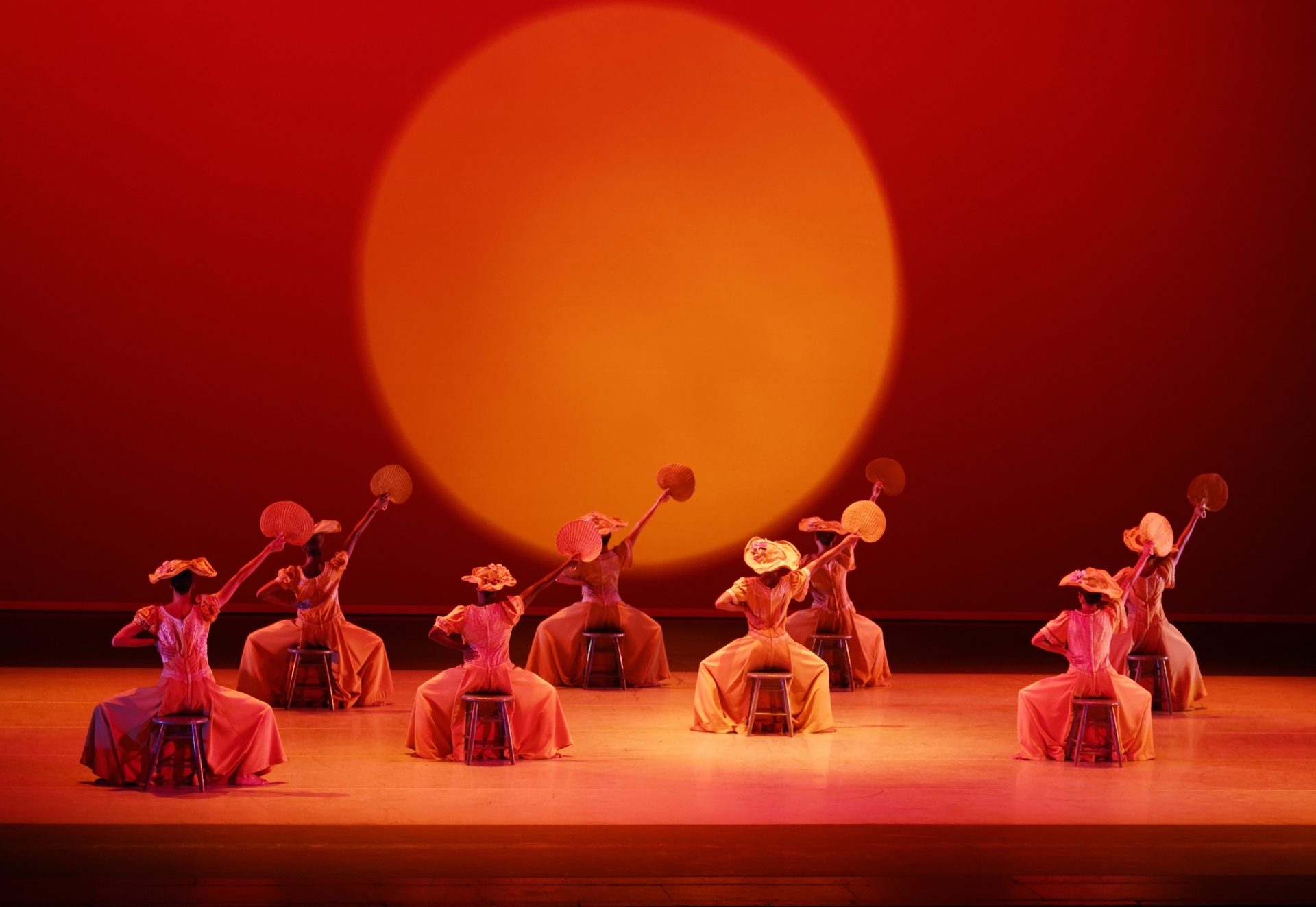 Alvin Ailey American Dance Theater in Alvin Aileys Revelations.  Photo by Pierre Wachholder_02