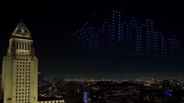 Gloria Molina Grand Park's Summer Block Party 2025 Drone Show  (with Audio) - Video Provided by Grizzly Entertainment
