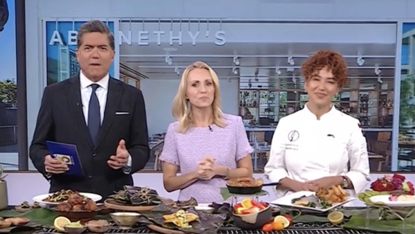 Chef Andy Allo with the KTLA 5 Morning Show