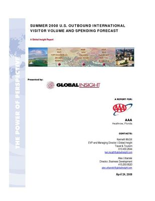 International Travel Forecast