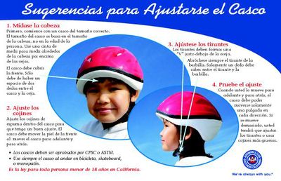 Helmet Fitting Tips (English & Spanish)