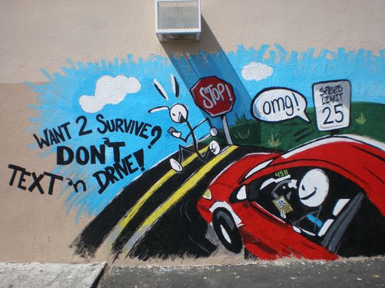 Distracted Driving Mural