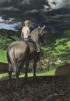 246 Hansen Boy on Horse